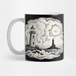 Lighthouse in a Gloomy Weather Mug